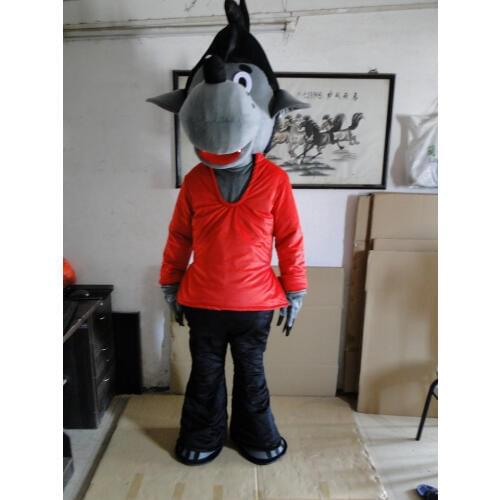Mascot costume , mascot Big bad wolf mascot costume Cosplay for Halloween party event