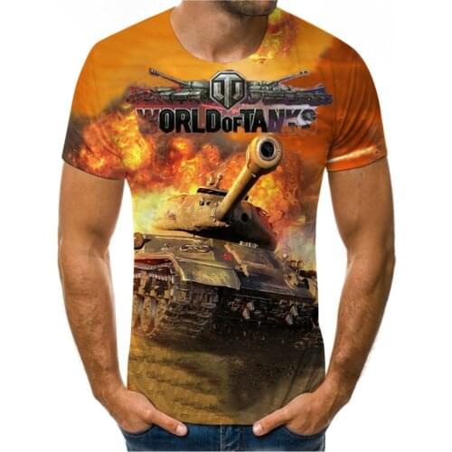 PLstar Cosmos 2021 summer New Fashion Mens t shirt Games World Of Tanks patterns 3D Print Men Women Casual Cool tshirt tops tees