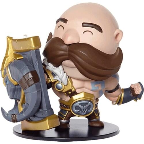 League of Legends Braum Anime Games Peripheral Model Hand-Made Pvc Model Decoration Doll Toy Collectibles Anime Toys Gift