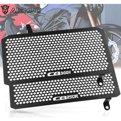 CB 300 R Logo Motorcycle Aluminum Radiator Grille Grill Guard Protector Cover FOR HONDA CB 300R 250R CB300R CB250R ABS 2019-2021