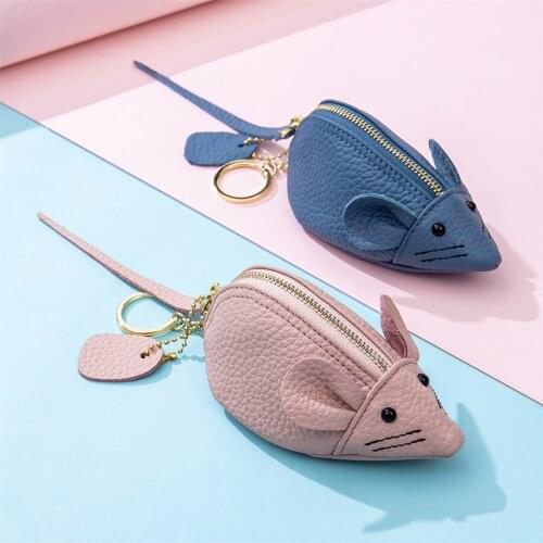 Fashion Carton Coin Purse Mini Love Change Purse Soft Cow Leather Wallet Creative Hot Selling Billfold for Woman F1111
