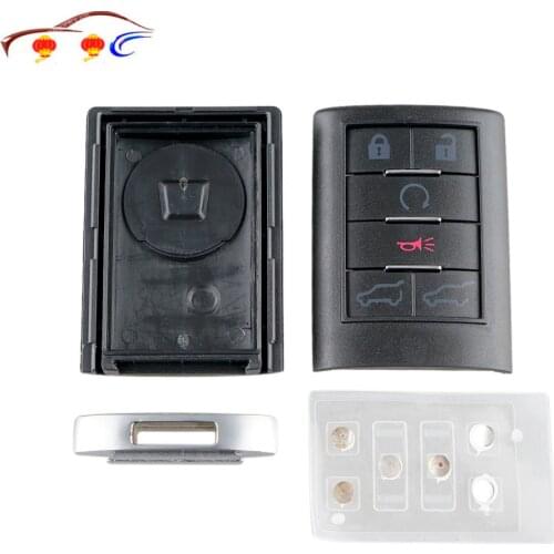 2021 New Replacement car key shell without small key for 2007-2014 Cadillac Escalade ESV EXT Remote Key Fob 6 Buttons Shell Case