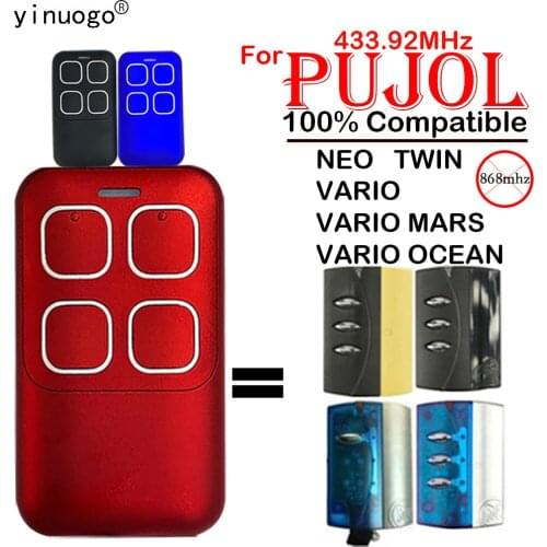 NEW PUJOL Remote Control Replacement 433.92mhz PUJOL VARIO,VARIO OCEAN,VARION P215,TWIN,VARIO MARS Garage Door Command Opener
