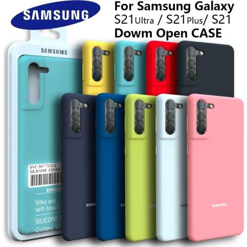 Original Samsung Galaxy S21 Plus Liquid Silicone Case Silky Soft-Touch Shell Cover For Galaxy S21Ultra S21Plus S30plus S30 Ultra