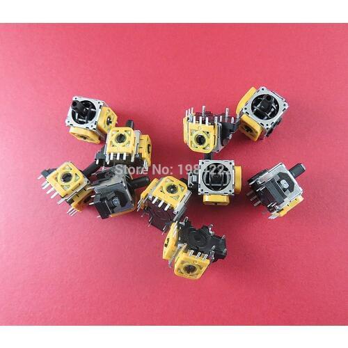Original new 3D Rocker Analog Joystick Replacement Yellow for PlayStation 4 PS4 DualShock 4 Wireless Controller