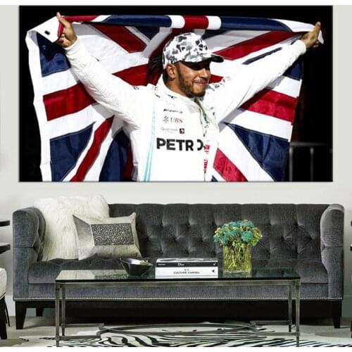 Posters and PrintsWorld Champion Drivers Lewis hamilton Star Poster Wall Art Canvas Painting for Home Decor
