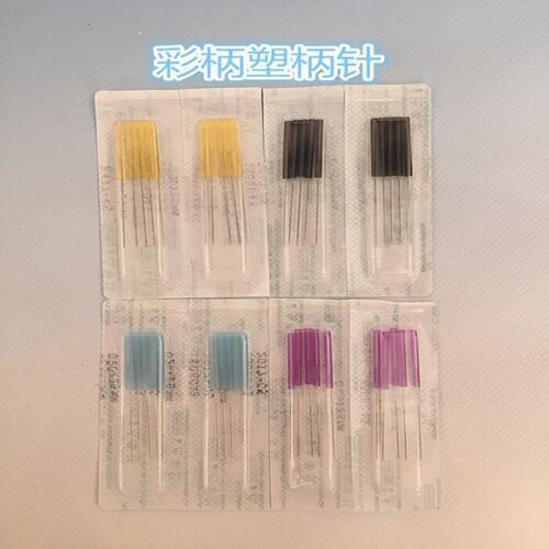 Disposable acupuncture needles plastic handle stalk gasification needle 500pcs/pack free shipping