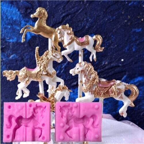 Horse Shaped Silicone Cake Mold Fondant Cake Decorating Tool Candy Cookie Chocolate Mold Craft kitchen Baking Tool