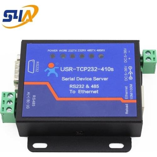 USR-TCP232-410s ModBus RTU Converters support DNS DHCP RS232 RS485 SERIAL TO ETHERNET TCP/IP MODULE