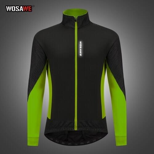 WOSAWE Motorcycle Jacket Thermal warm up Motorcross jacket Waterproof Windproof Long sleeves Windbreaker mtb Bike jacket