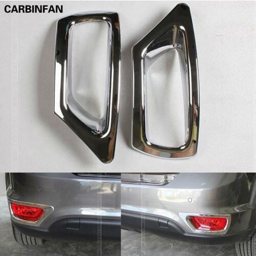ABS chrome Rear fog light cover trim protector frame 2 pcs/set for 2012 2013 Fiat Freemont