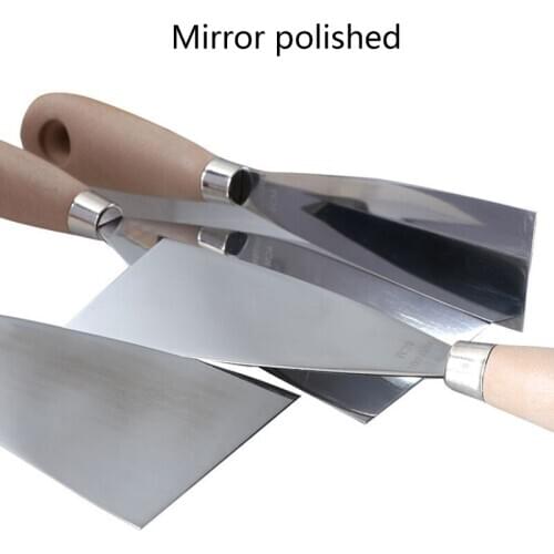 1/4pcs 4/6/8/10cm Putty Knife Scraper Blade Shovel Stainless Steel Wooden Handle Wall Paint Plastering Spatula Hand Tool