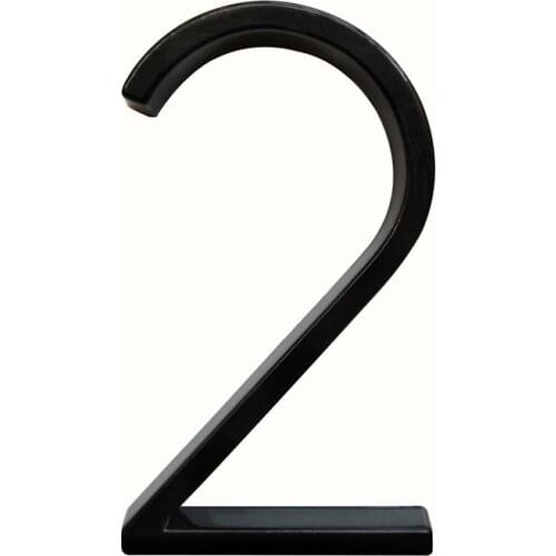 12cm Big 3D Modern House Number Door Home Address Numbers for House Number Digital Door Outdoor Sign Plates 5 Inch. #0-9 Black