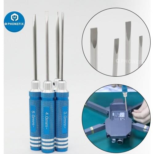 3.0/4.0/5.0/6.0mm Slotted Blade Tip Screw Drivers Screwdriver Wrench Tool for RC Quadcopter Car Multi-Axis DJI Drone Repair