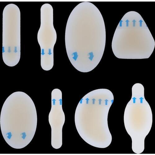 8pcs=1 lot finger vesicle sticker foot hydrocolloid paster water gel cushion blisters sticker shoes inserts high heel protector
