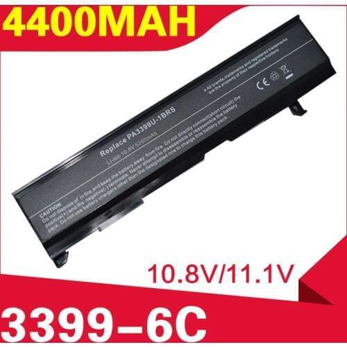 ApexWay Laptop Battery For Toshiba PA3399U-1BAS PA3399U-1BRS PA3399U-2BAS PA3399U-2BRS PABAS057 PABAS076 Satellite A100