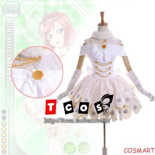 Anime Lovelive!!Maki Nishikino Wedding Awaken Dress Cosplay Costume Love Live Halloween Party Outfit For Women Girls Custom Made