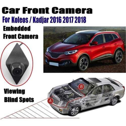 2016-2017 Renault Koleo Kolekas car logo camera dead zone blind zone waterproof parking camera Renault front camera