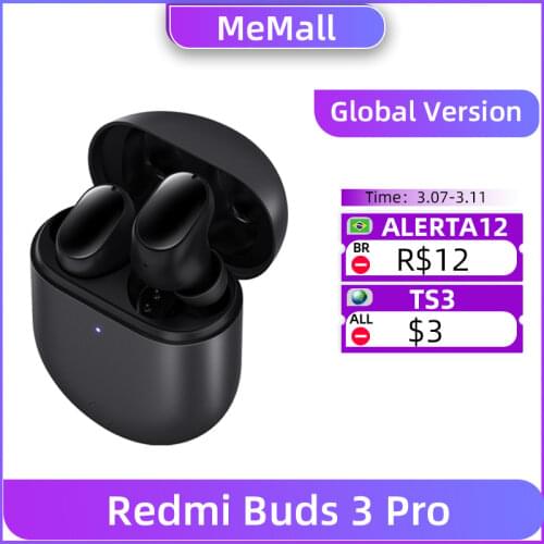 Global Version Xiaomi Redmi Buds 3 Pro TWS Bluetooth Earphone Redmi Airdots 3 Pro Wireless Earphone ANC IPX4 For K40 Note 10 Pro
