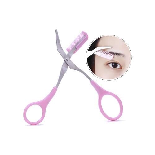 Eyebrow Razor With Replaceable Comb Stainless steel Trimmer Hardness Wear Resistance cutting scissors Trims Brows Tools
