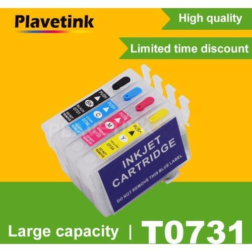 Plavetink T0731 Refill Ink Cartridge For Epson Stylus TX200 TX210 TX209 TX213 TX220 TX400 TX409 TX410 TX300F TX550W Printer