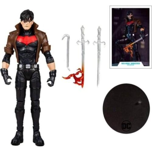 McFarlane Red Hood Unmasked Articulated Action Figure Toys 17cm