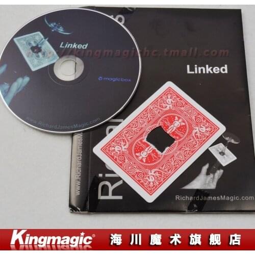 Kingmagic Linked by Richard James/close-up magic//magic props/magic tricks/as seen on tv/ Free shipping by CPAM