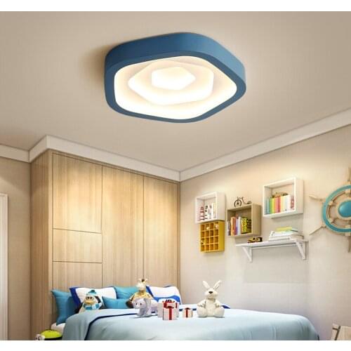 Wrought iron acrylic flowers LED ceiling lamp creative living room bedroom study lamp Office business Ceiling lights AC110-240V