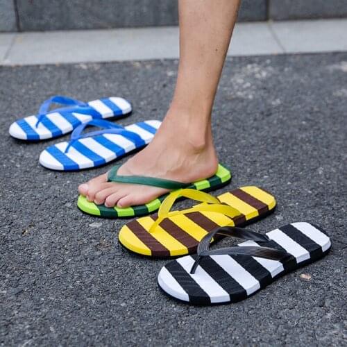 Fashion Men Flip Flops Outdoor Beach Anti-Slip Male EVA Light Weight Soft Flat Slippers Basic Sandals Dropshipping 2021 New