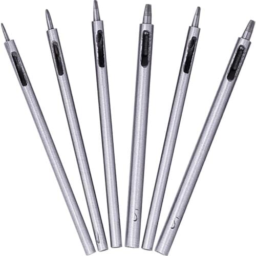 Nonvor 1Pcs Belt Punching Leather Oval Shape Elliptica Hole Punch Hollow Drilling Tools Carbon Steel Leather Punching Tool