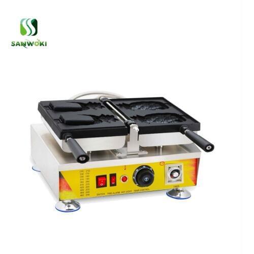 Single pineapple waffle cone maker fruit shaped waffle maker ananas pineapple Iron Waffle baker Machine electric snack equipment