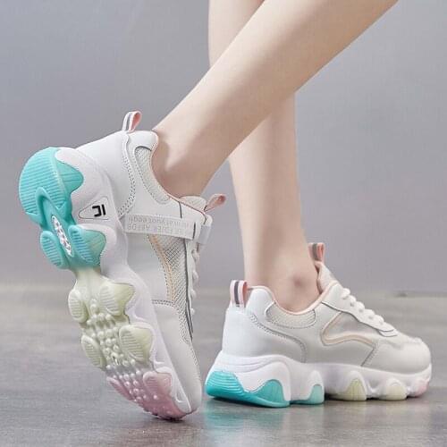 Color Bottom Casual Shoes Woman Sneakers 2020 New Female Casual Shoes White comfortable Sneakers For Women