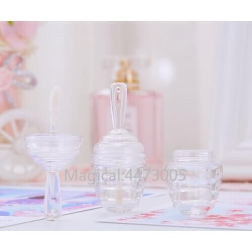 9ml Honeycomb Lip Gloss Tube Clear Lipgloss Tube Container DIY Empty Lipstick Bottle Lip Gloss Transparent Refillable Bottle