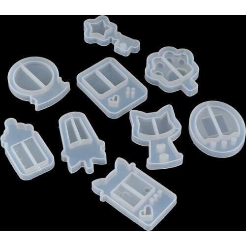 Gumball Machine Shaker Silicone Molds Milk Bottle Epoxy Resin Game Shaker Charms Magic Wand DIY Jewelry Craft Tool Oil Syringe