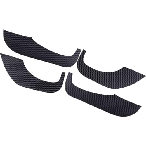 DWCX 4pcs/Set Car Carbon Fiber Texture Car Film Interior Car Door Anti-Kick Pad Cover Trim Fit for Kia Seltos 2020 2021