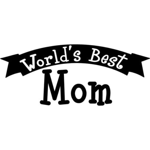 17X6.9CM WORLDS BEST MON Unique Vinyl Graphic Decal Car Sticker...Great Gift