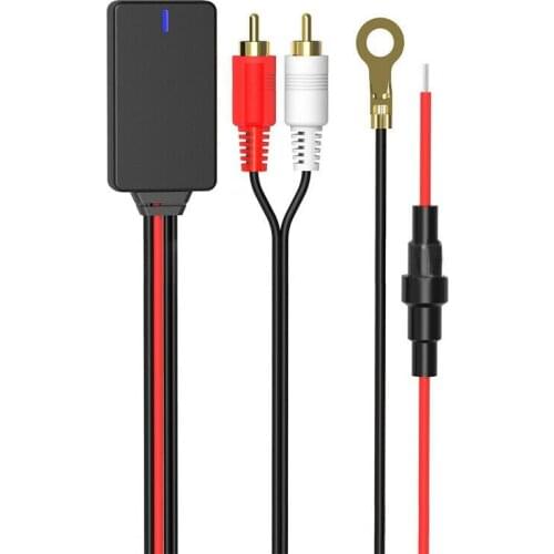 Universal Car SUV Blue-tooth 5.0 Radio Stereo Audio Cable Adapter 2RCA Connector Music AUX Bluetooth Adapter Cable