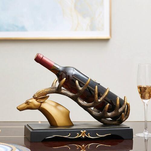 1PCS staghorn wine rack European-style home living room TV wine cabinet red wine rack practical decoration wedding gift CL012320