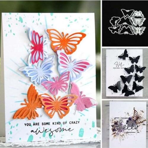 Cutting Dies Butterfly Greeting Card Snowflake Scrapbook Paper DIY Postcard Handcrafts Stencil Album Handcraft Embossing Molds