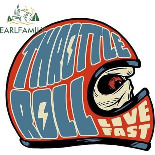 EARLFAMILY LIVE FAST Sticker Funny Car Styling Auto SUV Vinyl Graphic Car Stickers Waterproof DIY Car Body Decals