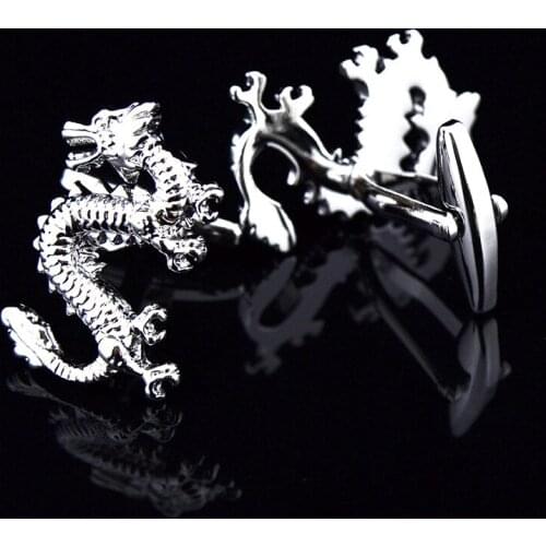 Flying Dragon Cufflinks Men Fashion Daily Banquet Casual Shirt Accessories Gifts French Business Cuff Links