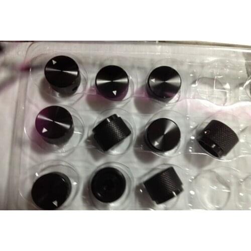 Multi-turn Aluminum Cabinet Potentiometer Knob Speaker Volume Control Switch Cap 20*15.5MM 10PCS