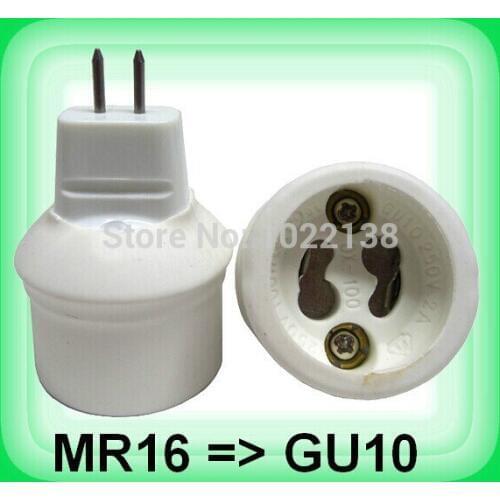 10pcs/lot MR16 to GU10 lamp base Light Lamp Bulb Adapter Converter MR16 to GU10 Lamp Adapter lamp holder Free Shipping