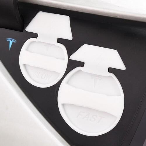 2PCS Silicone Charging Port Cap Dust Plug Cover Waterproof Dustproof Modification For Tesla Model 3 Car Styling Accessories