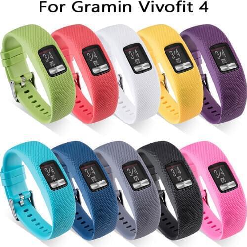 2 Style Silicone Watch band For Garmin VivoFit 4 Watch Watchbands Smart watch Accessories Wrist Bracelet Strap Sports