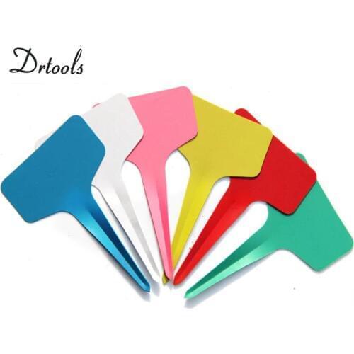 20pcs Gardening Plant T shape Waterproof Tags Flower Vegetable Planting Label Tools farm garden tools Seedling tray mark GT049