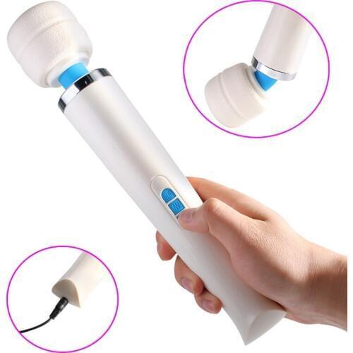 20 Speed Big Head G spot Massage AV Wand USB Rechargeable Vibrador Clitoris Stimulation Masturbation Sex Toys For Woman