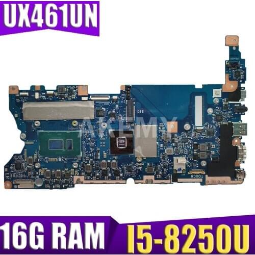 Akemy UX461UN Motherboard I5-8250 CPU 16GB RAM N17S-LG-A1 Mainboard REV2.1 For ASUS UX461UN UX461 UX461U Motherboard Test ok