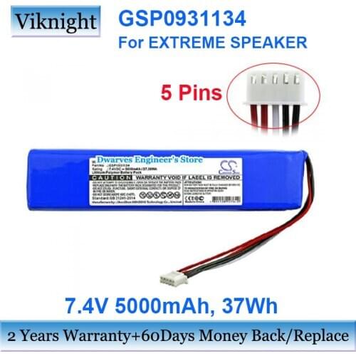7.4V 5000mAh GSP0931134 GSP0931134 Battery For JBL Xtreme 1 Wireless Bluetooth Speaker