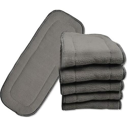 Babyland Thick 4 layers Changing Pad Bamboo Charcoal Insert Baby Diapers Environmental Infant Cloth Diaper Nappy 50PC